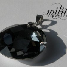 Black Diamond. Naszyjnik, kryształ, zawieszka