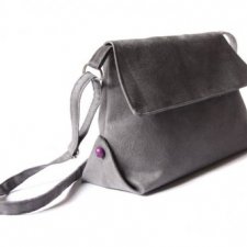 torebka midi - grey & violet -