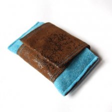 etui - turquoise&brown&gobi -