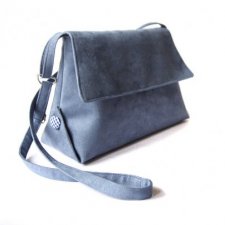 torebka midi - blue&navy blue vichy-