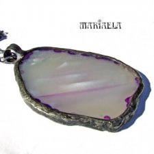 MLECZNO AMARANTOWY NASZYJNIK