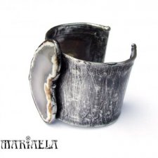 BRANSOLETA DLA PANI MAGDALENY z szarym agatem