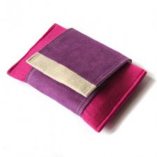 etui III - fuchsia&violet&ecru -