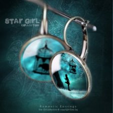 Kiwi - Star Girl collection, romantyczne kolczyki