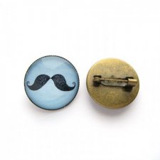 ene2rabe - BLUE MOUSTACHE - broszka