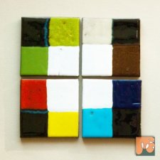 Cztery kwadraty - cztery kafle - dekory