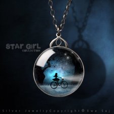 Star Girl Collection - Dwustronny Srebrny Medalion