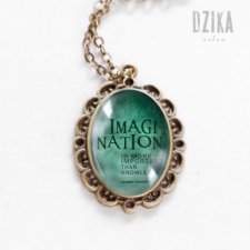 Green Imagination  - naszyjnik vintage
