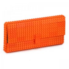 Pomarańczowa torebka kopertówka z klocków LEGO