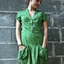 zielona sukienka