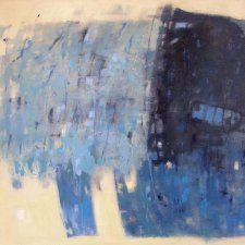 abstrakcja w błękitach