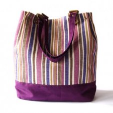 torba - stripes in violet -