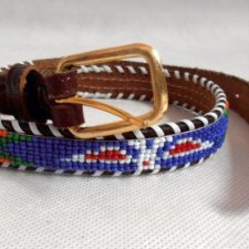 SKÓRZANY KORALIKOWY