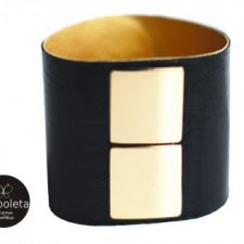 black&gold bransoletka ze skóry