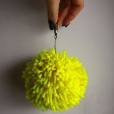 Pompon! fluo żółty - brelok