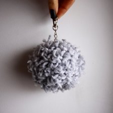 Pompon! szarak - brelok