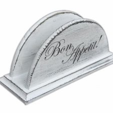 Drewniany serwetnik Bon Appetit