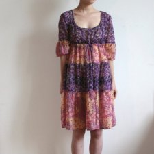 sukienka boho w kwiatki