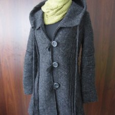 SZARY płaszcz dla wygodnych