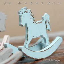 Koń na biegunach mały
