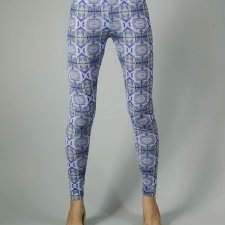 TEMPLE CORNFLOWER PATTERN LEGGINGS