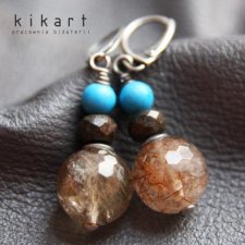 brązowo-turkusowe WYPRZEDAŻ