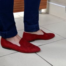 Zamszowe Lordsy Ann Taylor made in italy