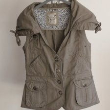 KHAKI KAMIZELKA PULL & BEAR  - S