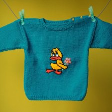 Sweterek Szmaragdowa kaczka