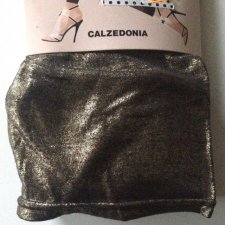 CALZEDONIA ZŁOTE LEGGINSY M