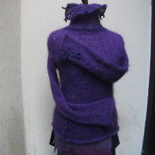 Mohair golf sweter hand-made