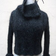 Mohair golf sweter hand-made