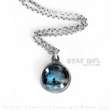 Star Girl i Rower - srebrny mini simple