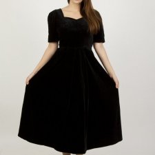 Laura Ashley velvet dress 16/42-44