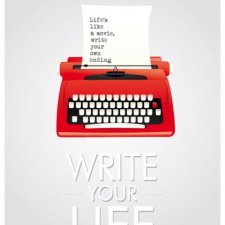 Plakat Retro Maszyna do pisania