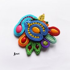 Bajkowa broszka soutache