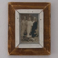 Vintage - Brązowa Ramka - stare drewno