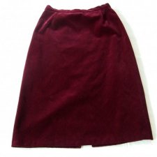 Aksamitna spódnica z wysokim stanem