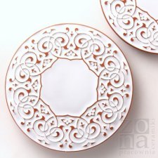 podkładka biała ornamentowa