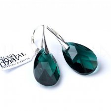 Kolczyki SWAROVSKI Almond Emerald