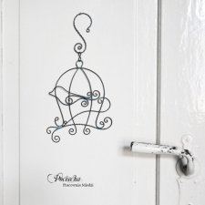 Bird cage - zawieszka, dekoracja na ścianę lub okno