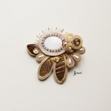 Josephine - piękna broszka Soutache.