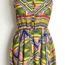 RIVER ISLAND FLUO  AZTEC DRESS