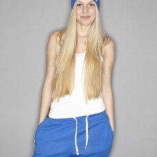 CZAPKA BUTTON BEANIE UNISEX niebieska