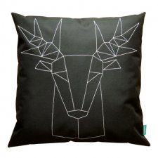 Geometryczny Jeleń - dwie kanapowe poduszki