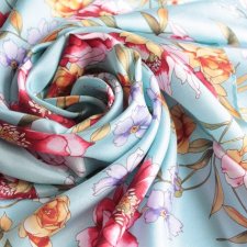 Exclusive silk floral print