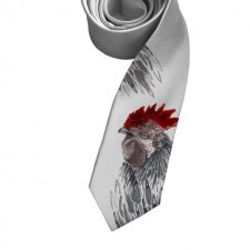 Krawat z kogutem