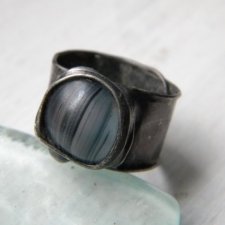 Roman Ancient Ring ;) szare paski