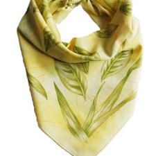 chusta vintage Roślinne motywy