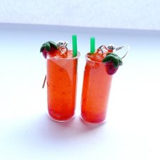 Kolczyki miniaturowe drinki